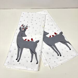 Ellen Degeneres Holiday Deer Kitchen Towels Set of 2
